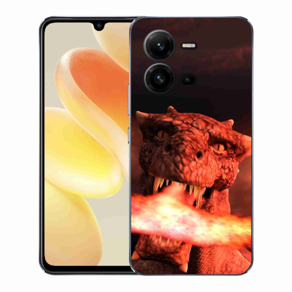 Gélový kryt mmCase na Vivo X80 Lite - drak