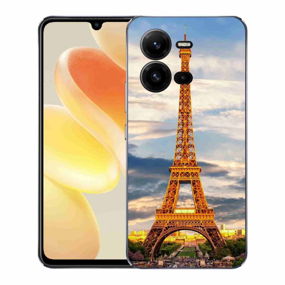 Gélový kryt mmCase na Vivo X80 Lite - eiffelova veža 3