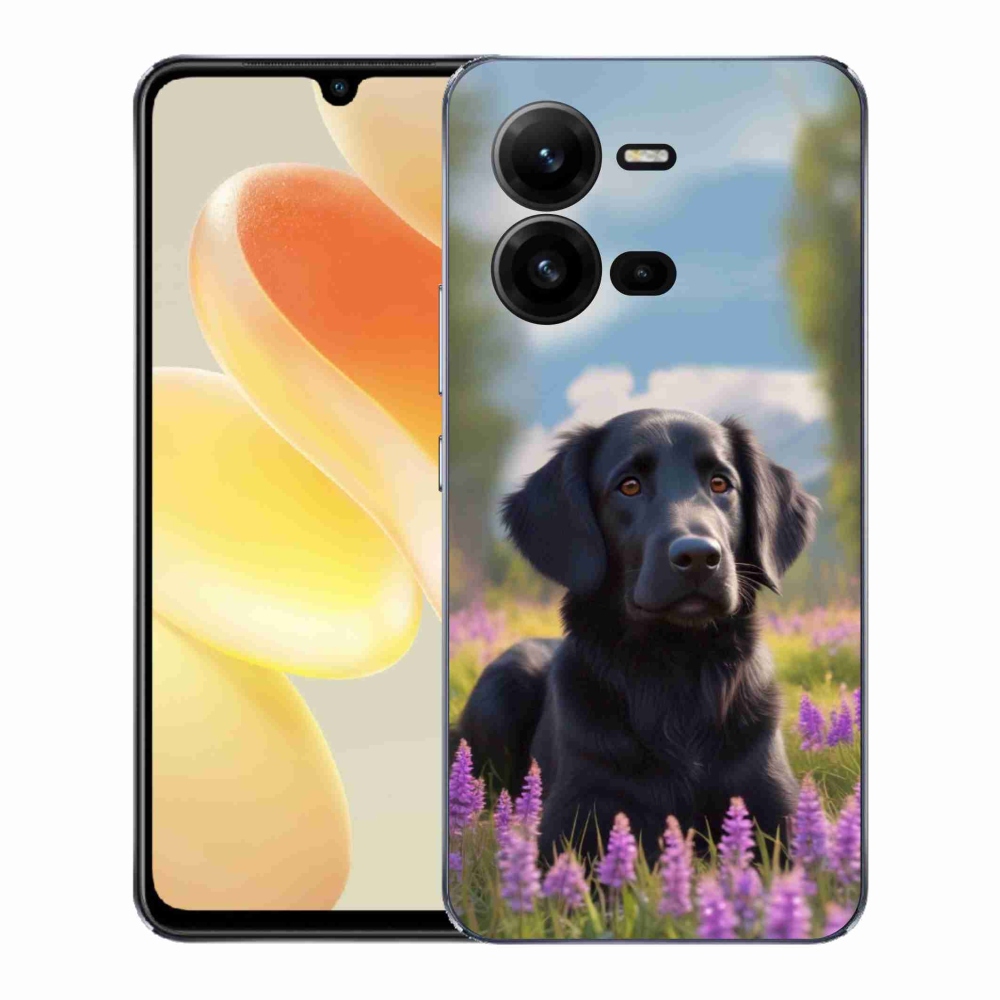 Gélový kryt mmCase na Vivo X80 Lite - elegantný čierny retriever
