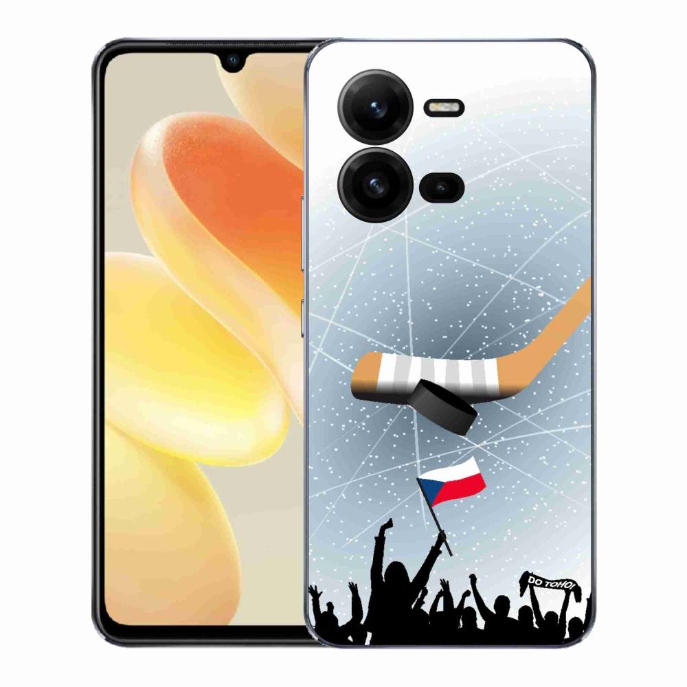 Gélový kryt mmCase na Vivo X80 Lite - fanúšikovia hokeja