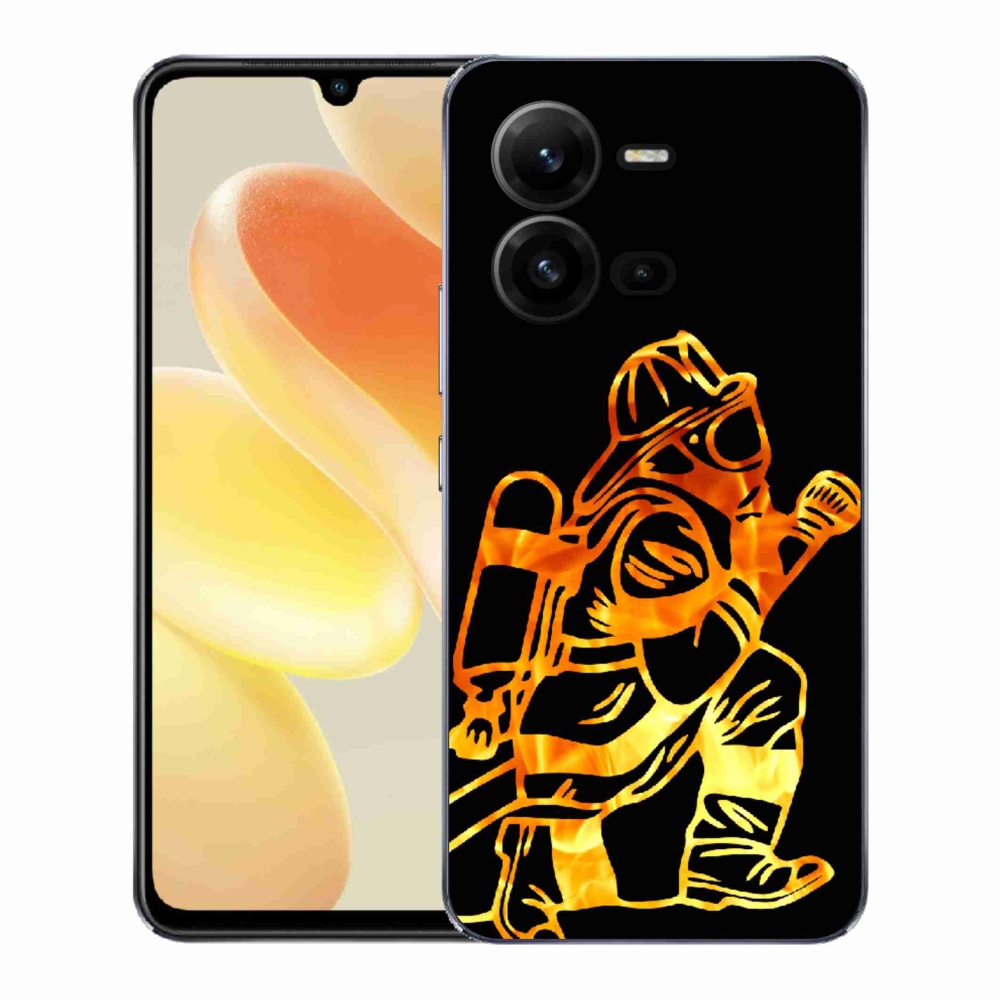 Gélový kryt mmCase na Vivo X80 Lite - hasič 1