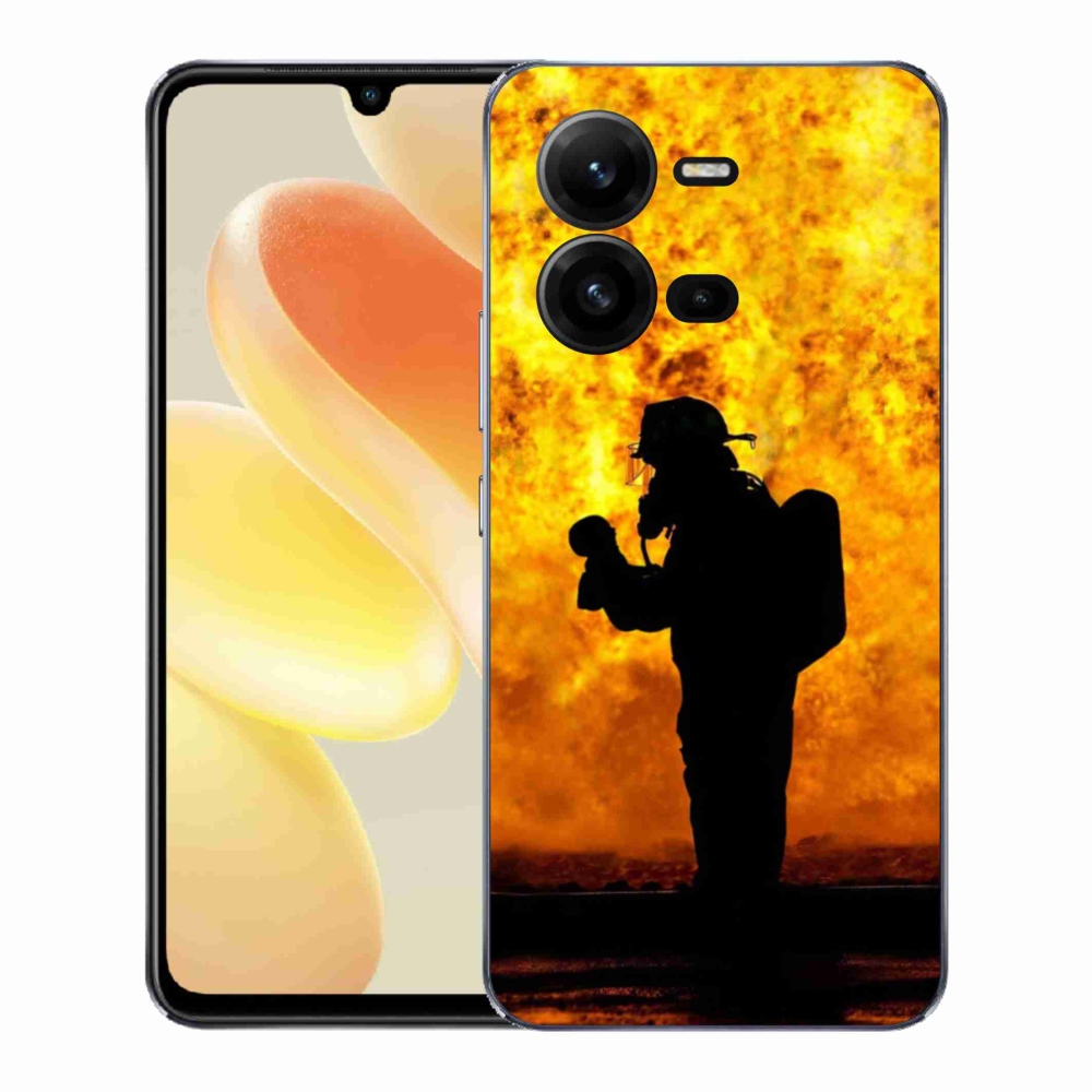 Gélový kryt mmCase na Vivo X80 Lite - hasič