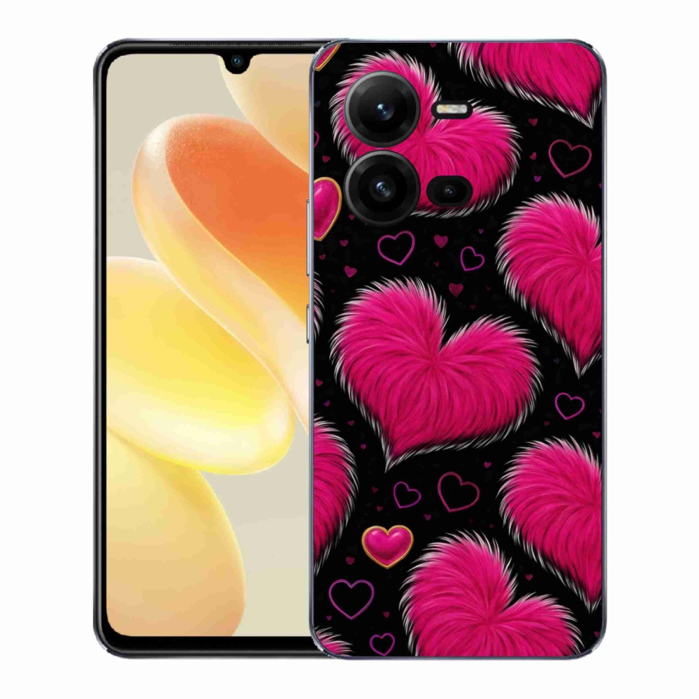 Gélový kryt mmCase na Vivo X80 Lite - hebké srdce