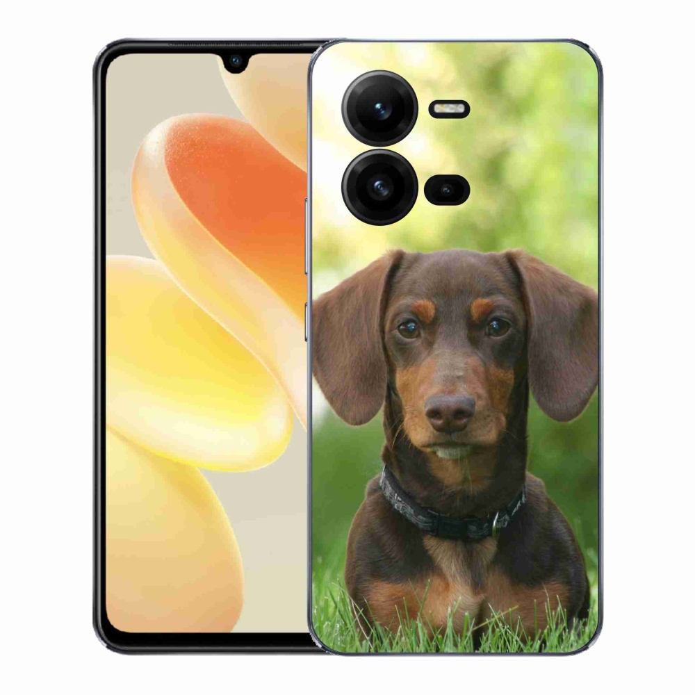 Gélový kryt mmCase na Vivo X80 Lite - hnedý jazvečík