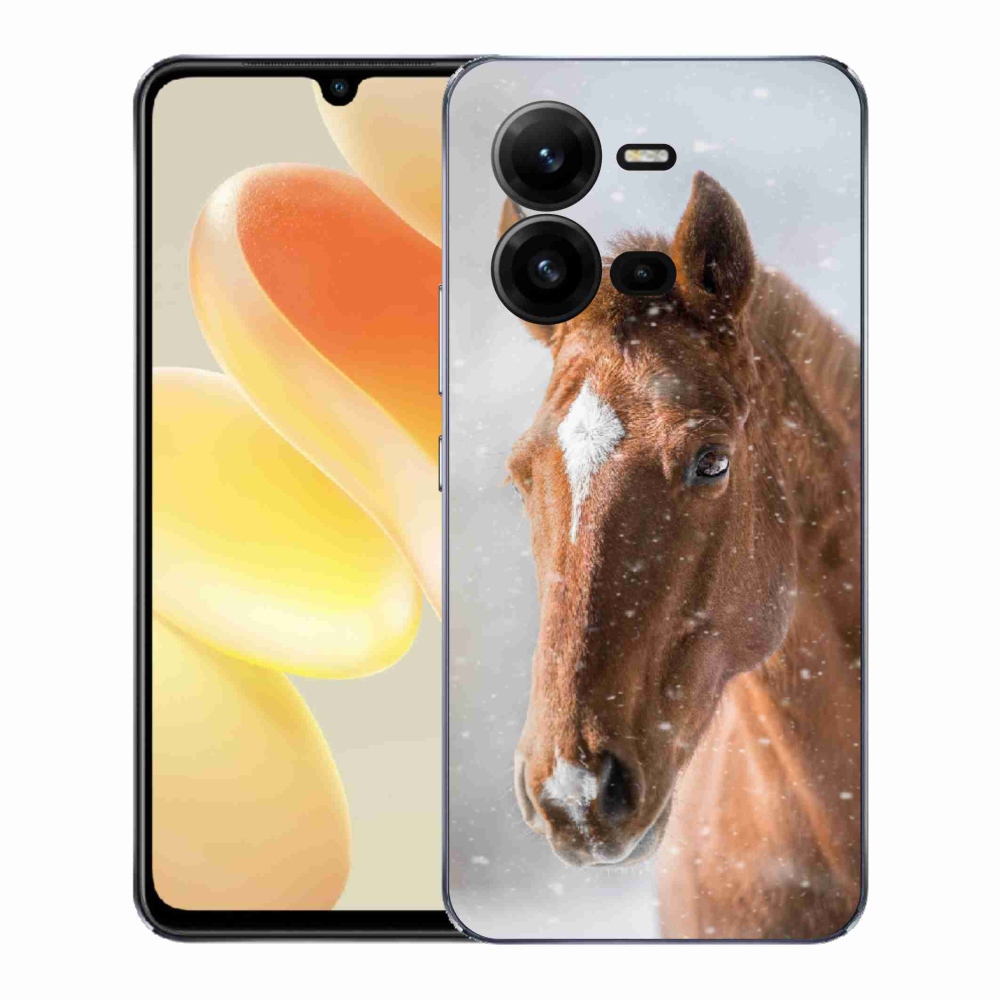 Gélový kryt mmCase na Vivo X80 Lite - hnedý kôň 2