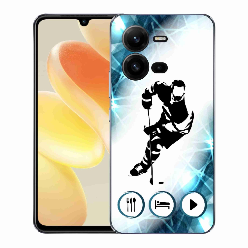 Gélový kryt mmCase na Vivo X80 Lite - hokej 1