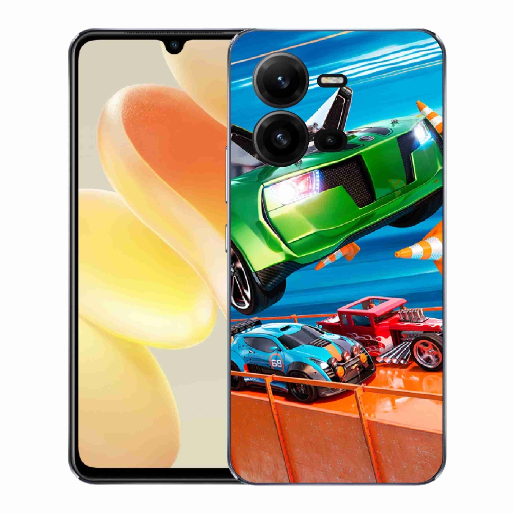 Gélový kryt mmCase na Vivo X80 Lite - hot wheels 1