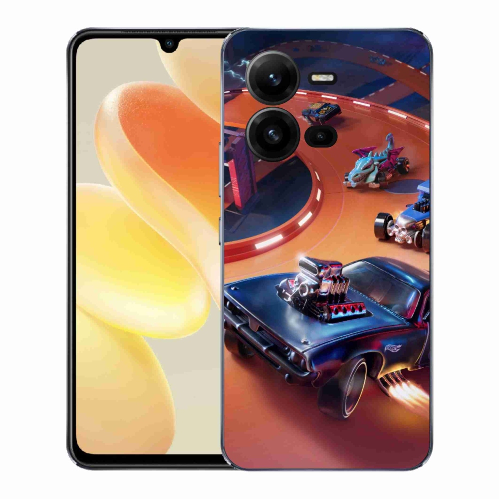 Gélový kryt mmCase na Vivo X80 Lite - hot wheels