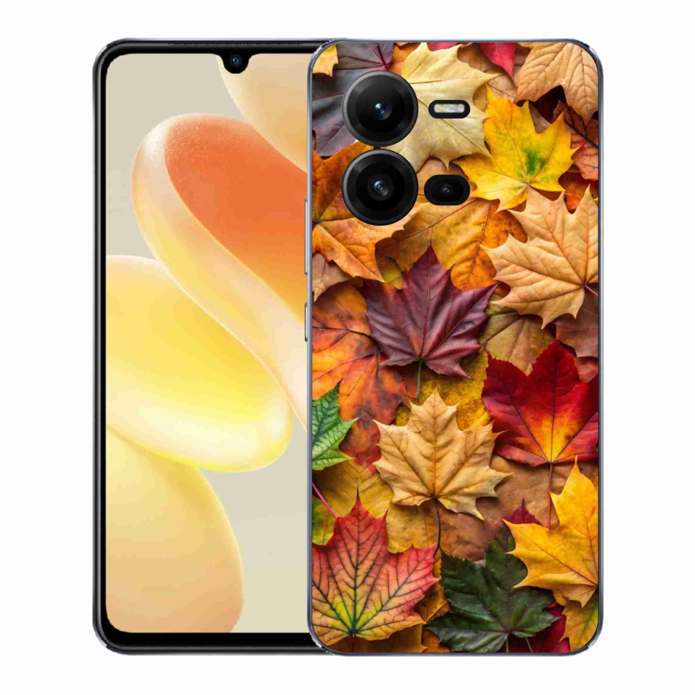 Gélový kryt mmCase na Vivo X80 Lite - javorové listy 2