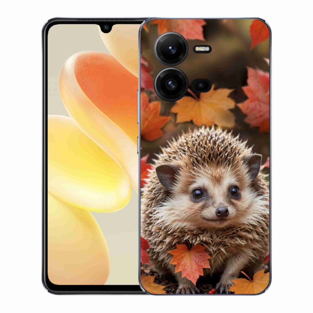 Gélový kryt mmCase na Vivo X80 Lite - ježko v lístia