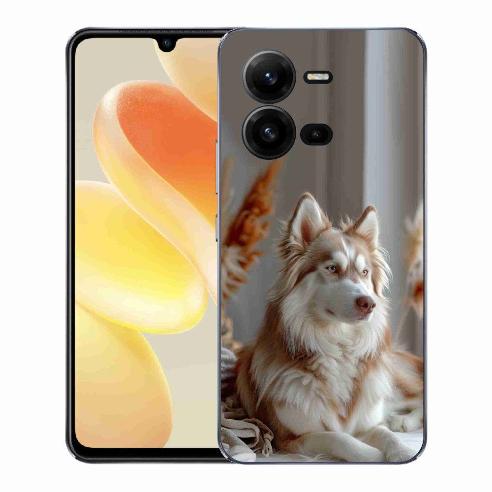 Gélový kryt mmCase na Vivo X80 Lite - pokojný sibírsky husky
