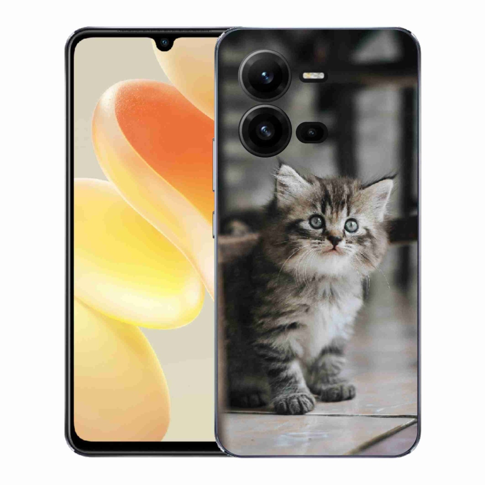 Gélový kryt mmCase na Vivo X80 Lite - mačiatko