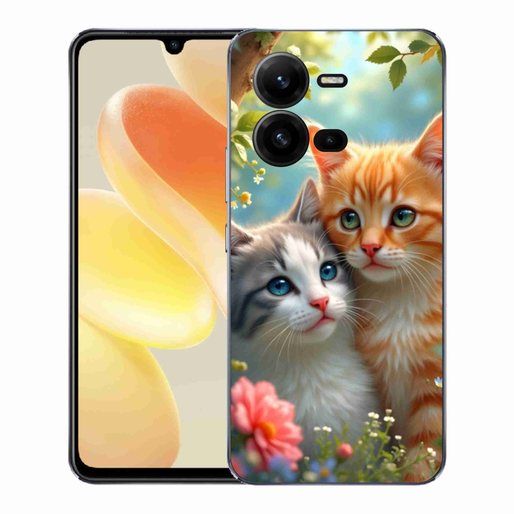 Gélový kryt mmCase na Vivo X80 Lite - mačacia láska 2