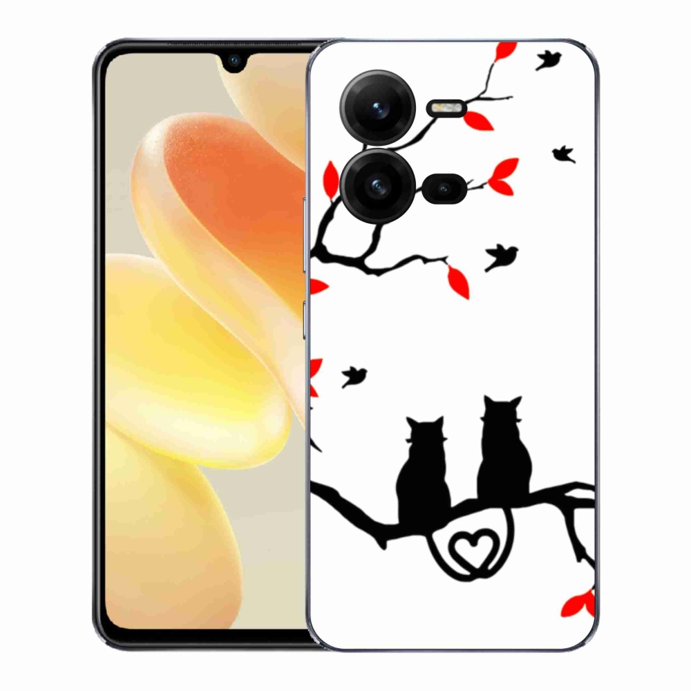 Gélový kryt mmCase na Vivo X80 Lite - mačacia láska