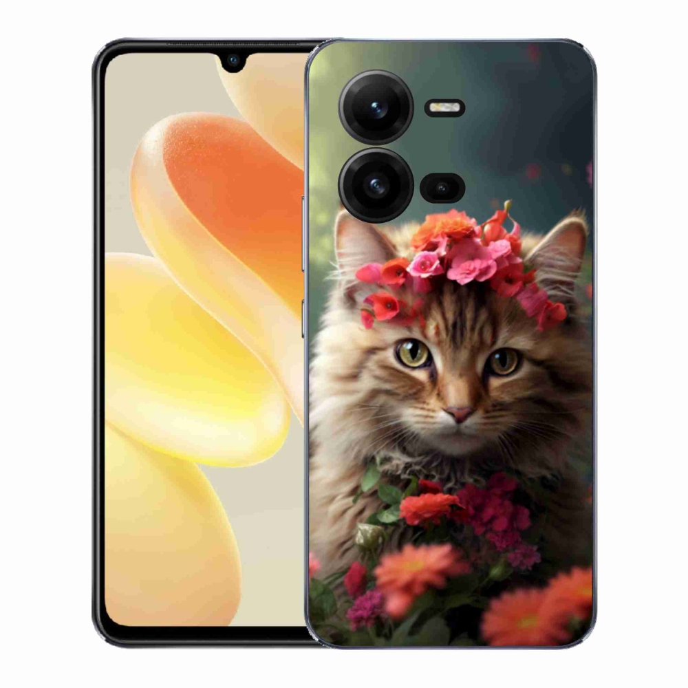 Gélový kryt mmCase na Vivo X80 Lite - mačacia princezná