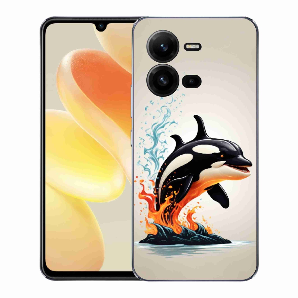 Gélový kryt mmCase na Vivo X80 Lite - kosatka