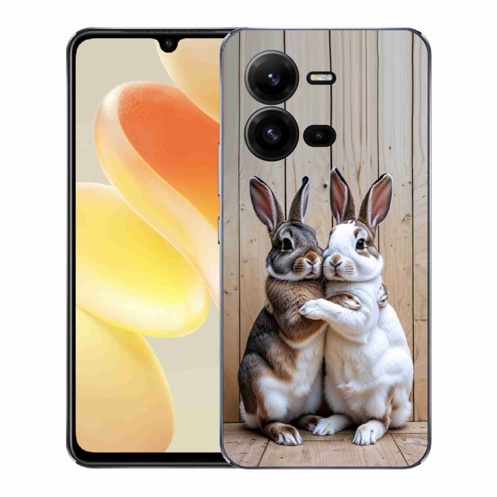 Gélový kryt mmCase na Vivo X80 Lite - králičie pár