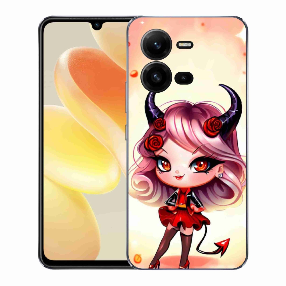 Gélový kryt mmCase na Vivo X80 Lite - kreslená čertica