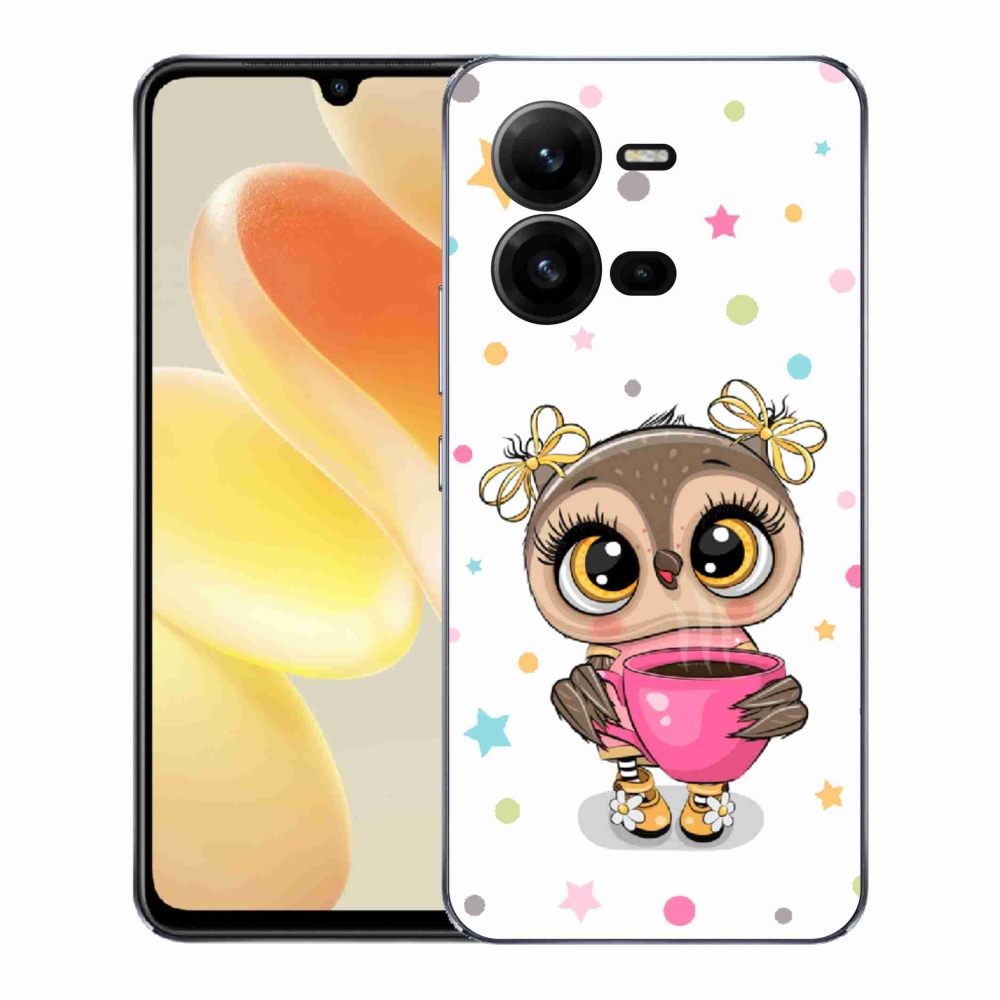 Gélový kryt mmCase na Vivo X80 Lite - kreslená sovička