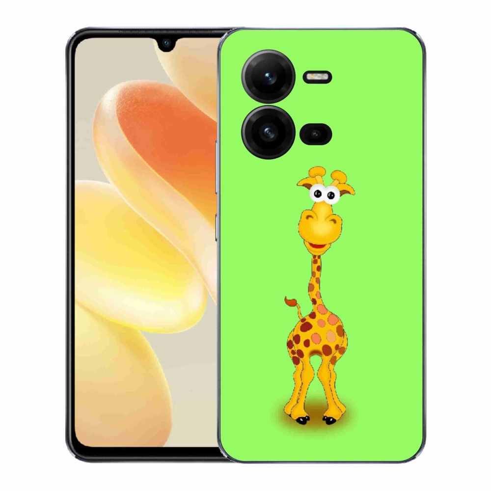Gélový kryt mmCase na Vivo X80 Lite - kreslená žirafa