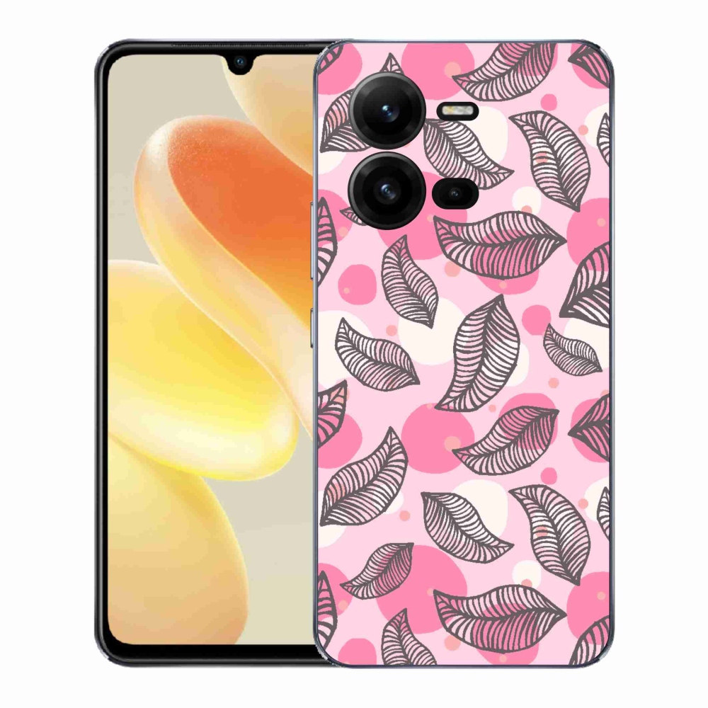 Gélový kryt mmCase na Vivo X80 Lite - kreslené padajúce listy