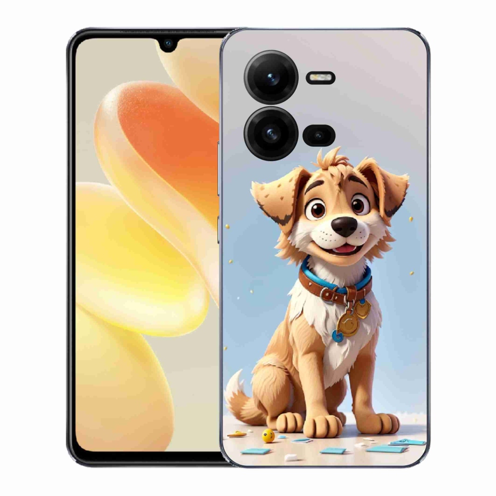 Gélový kryt mmCase na Vivo X80 Lite - kreslené šteňa