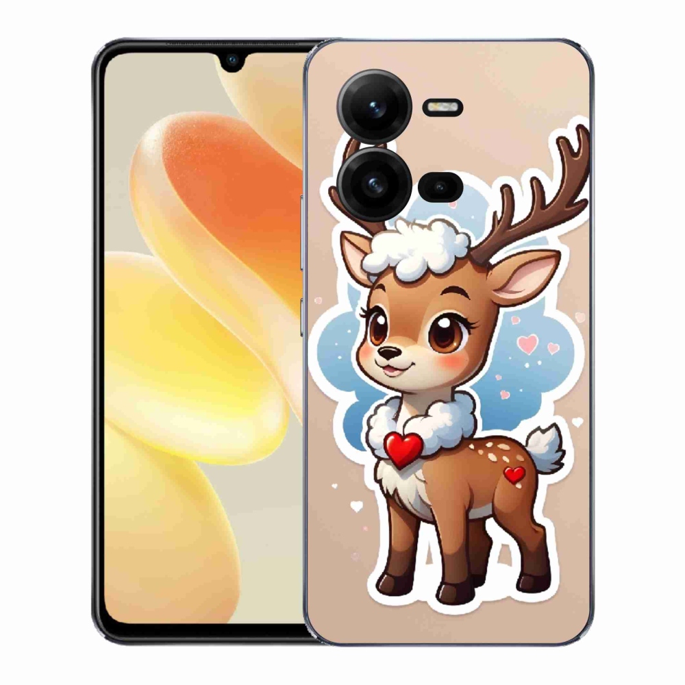 Gélový kryt mmCase na Vivo X80 Lite - kreslený sob