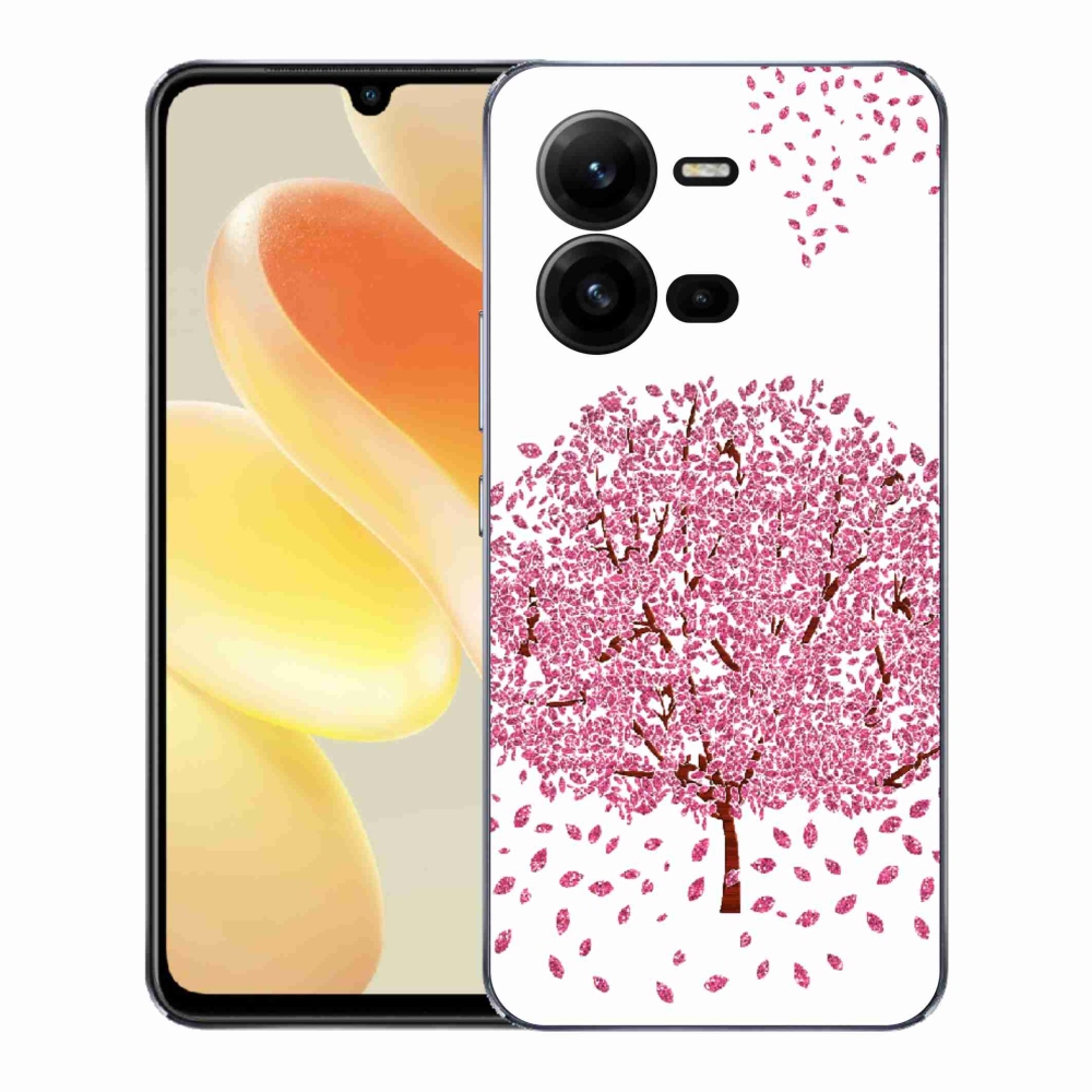 Gélový kryt mmCase na Vivo X80 Lite - kreslený strom s listami
