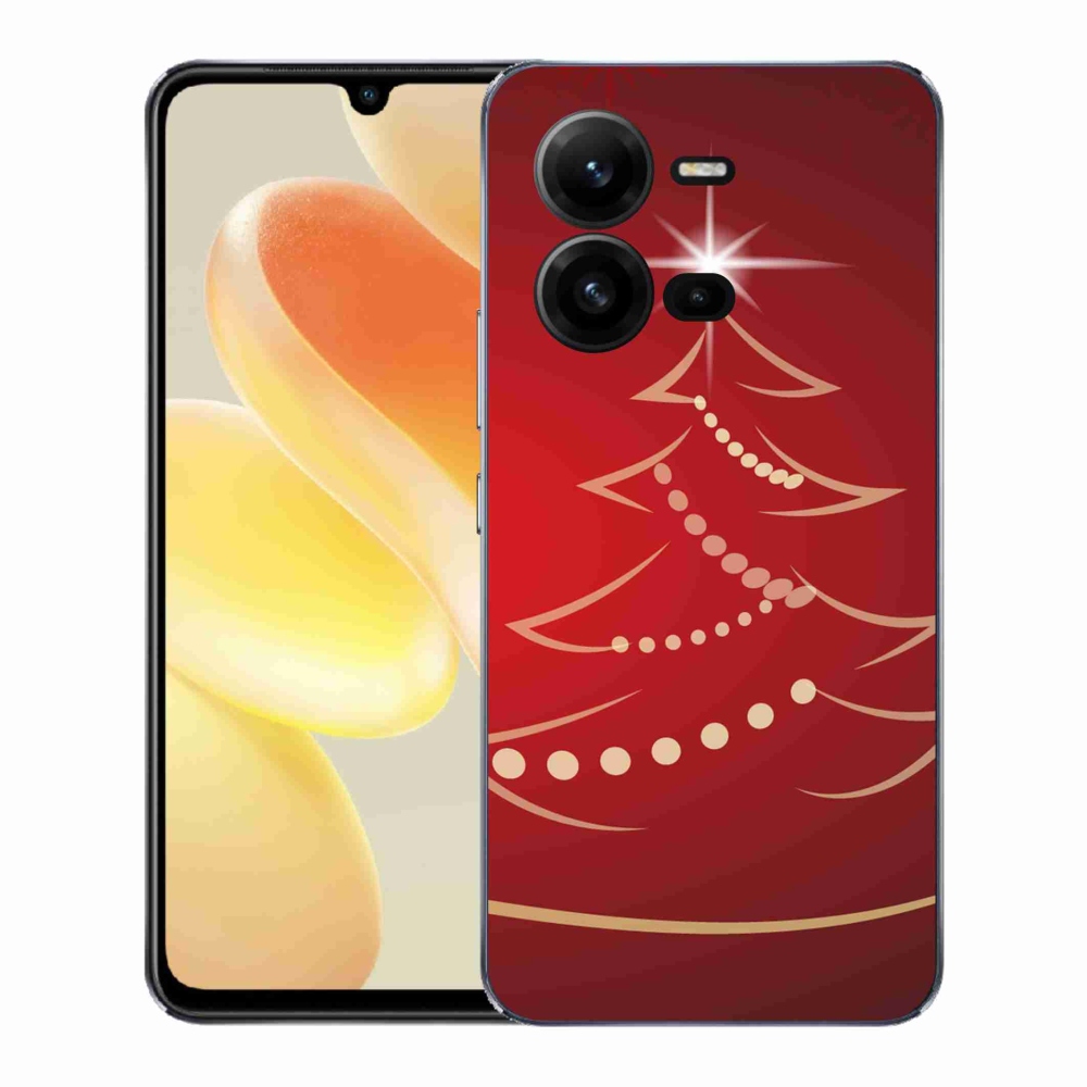 Gélový kryt mmCase na Vivo X80 Lite - kreslený vianočný stromček