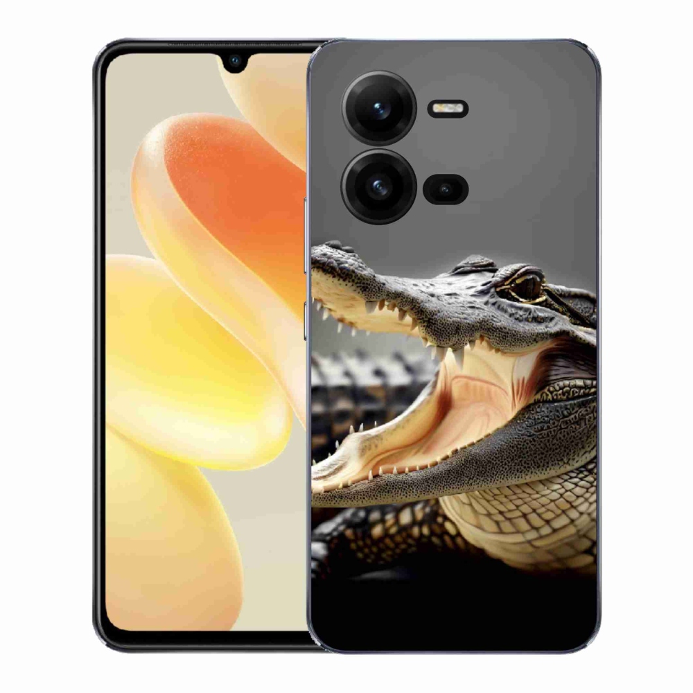 Gélový kryt mmCase na Vivo X80 Lite - krokodíl