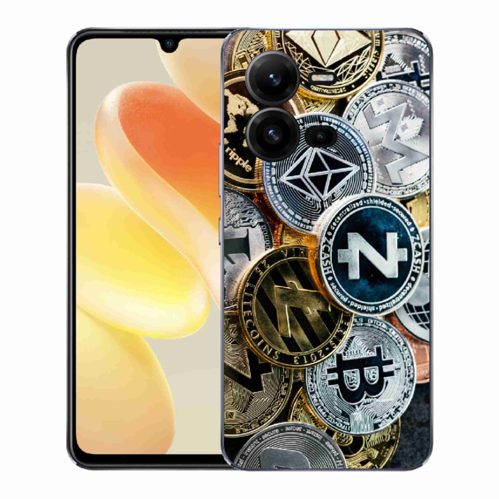 Gélový kryt mmCase na Vivo X80 Lite - kryptomeny