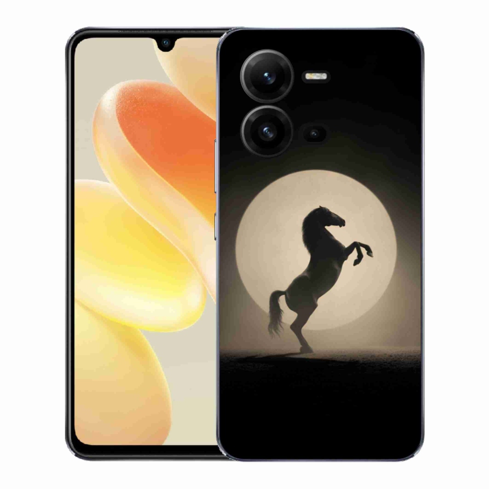 Gélový kryt mmCase na Vivo X80 Lite - kôň v siluete