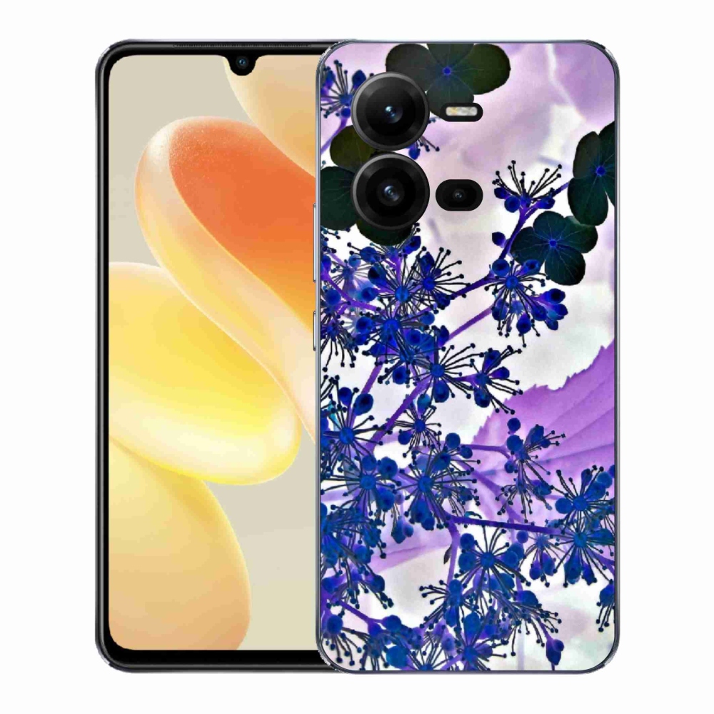 Gélový kryt mmCase na Vivo X80 Lite - kvet hortenzie