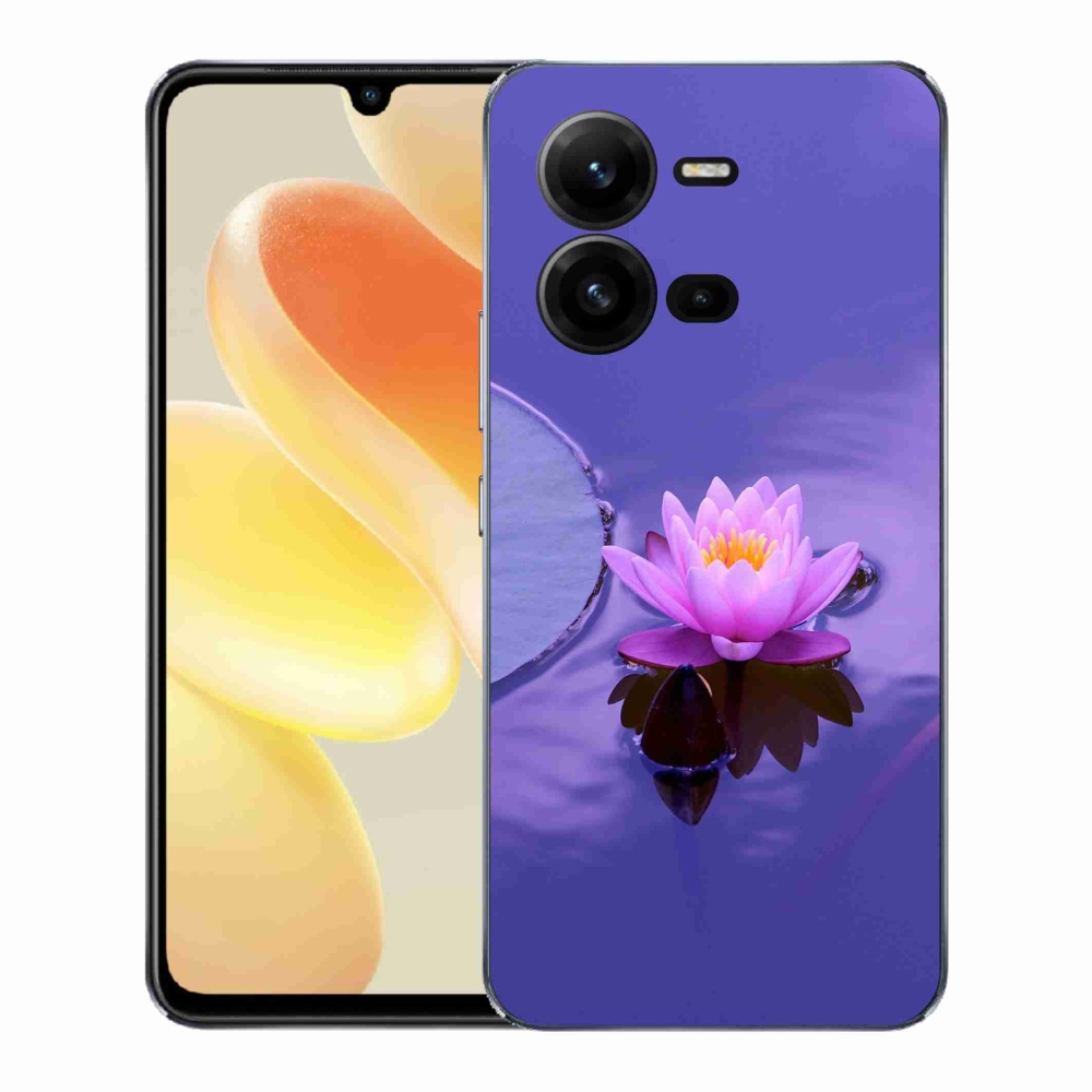 Gélový kryt mmCase na Vivo X80 Lite - kvet na hladine