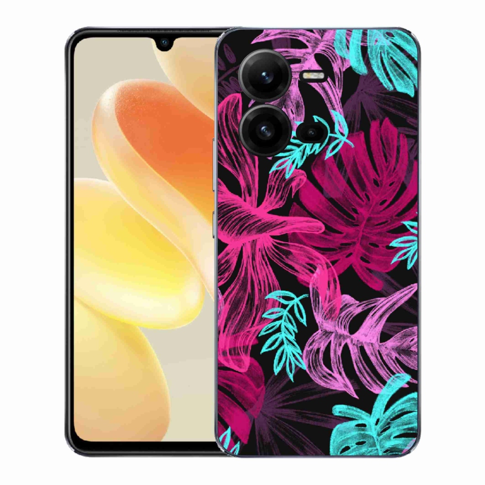 Gélový kryt mmCase na Vivo X80 Lite - kvety 1
