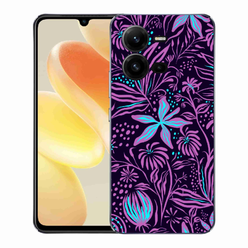Gélový kryt mmCase na Vivo X80 Lite - kvety 2