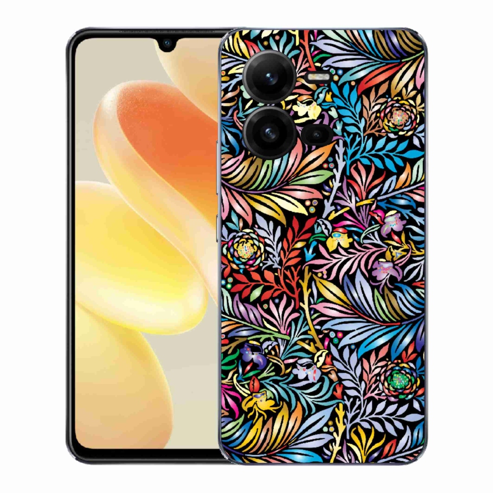Gélový kryt mmCase na Vivo X80 Lite - kvety 5