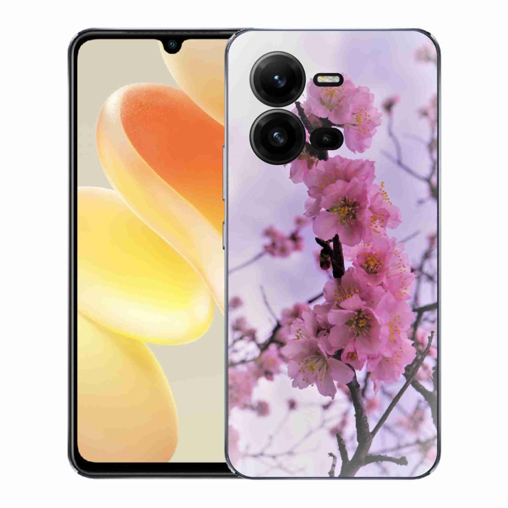 Gélový kryt mmCase na Vivo X80 Lite - kvety 7