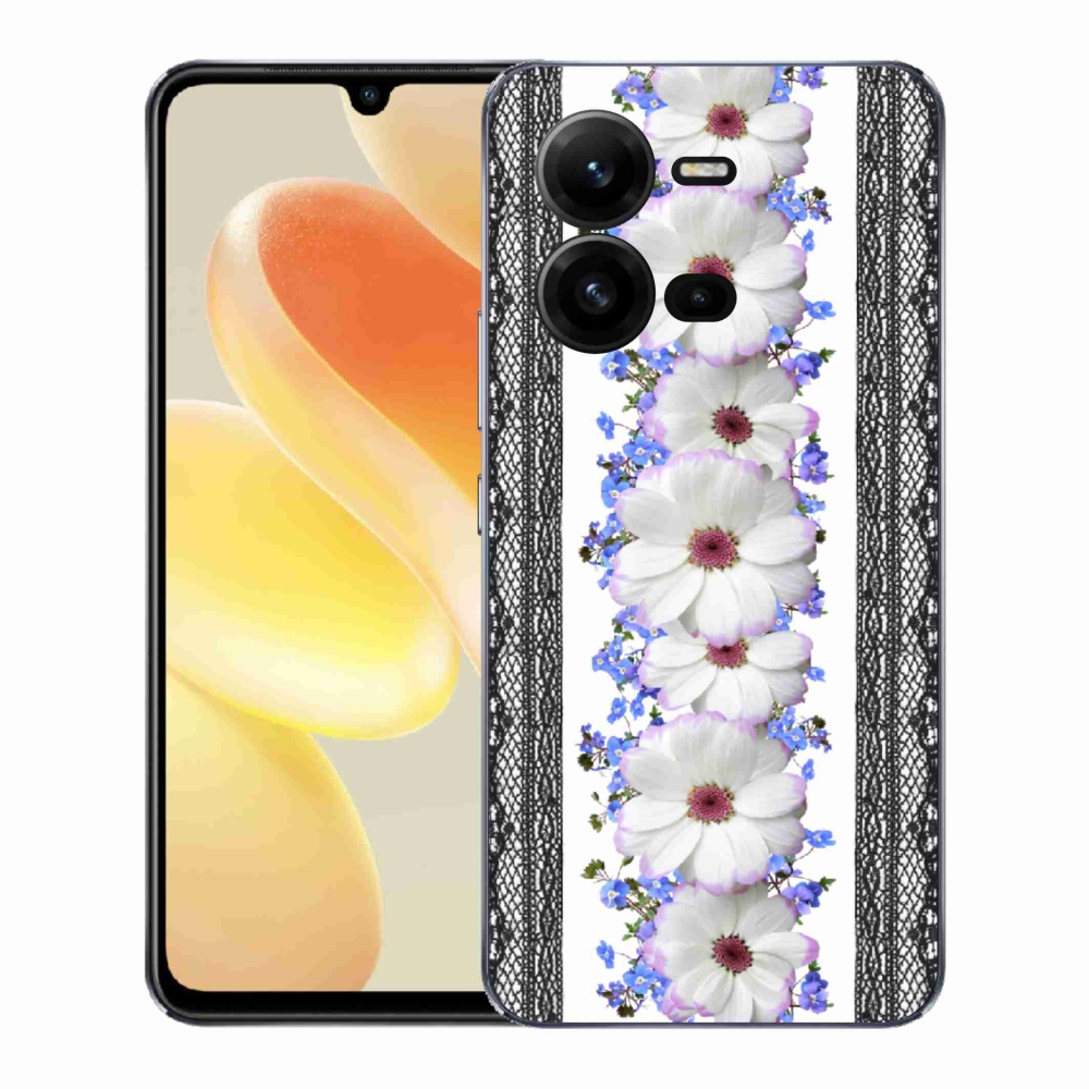Gélový kryt mmCase na Vivo X80 Lite - kvety 8