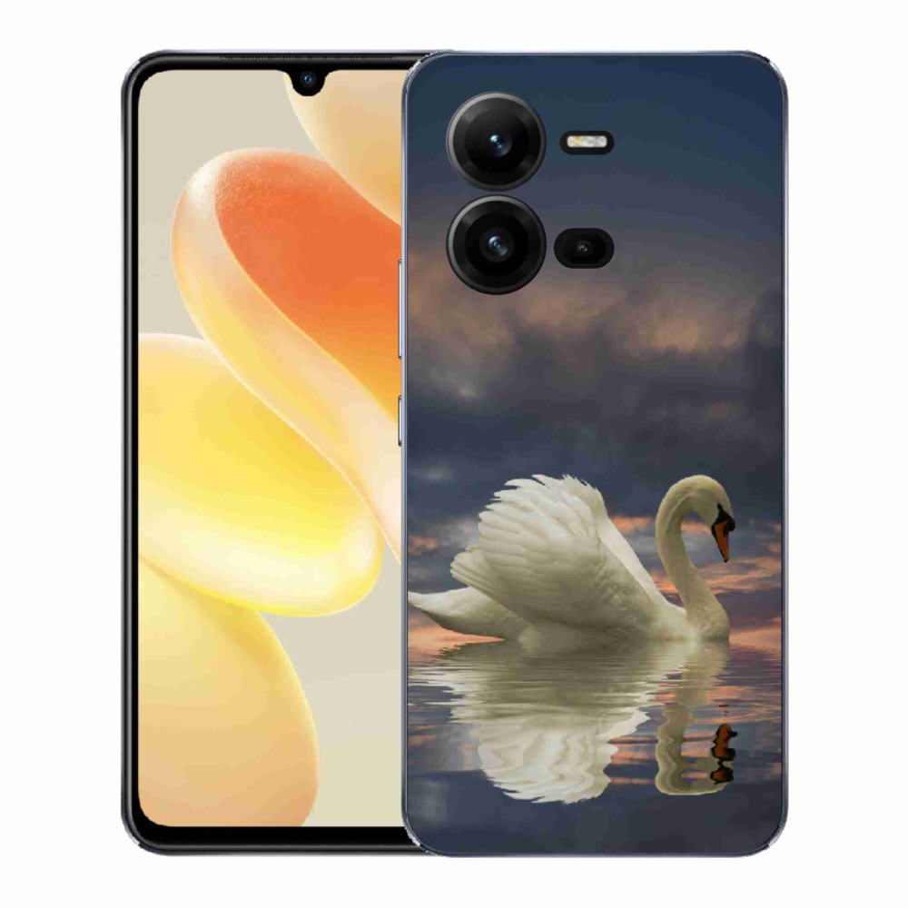Gélový kryt mmCase na Vivo X80 Lite - labuť