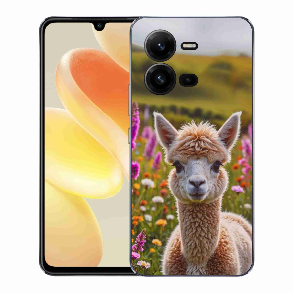 Gélový kryt mmCase na Vivo X80 Lite - lama na lúke