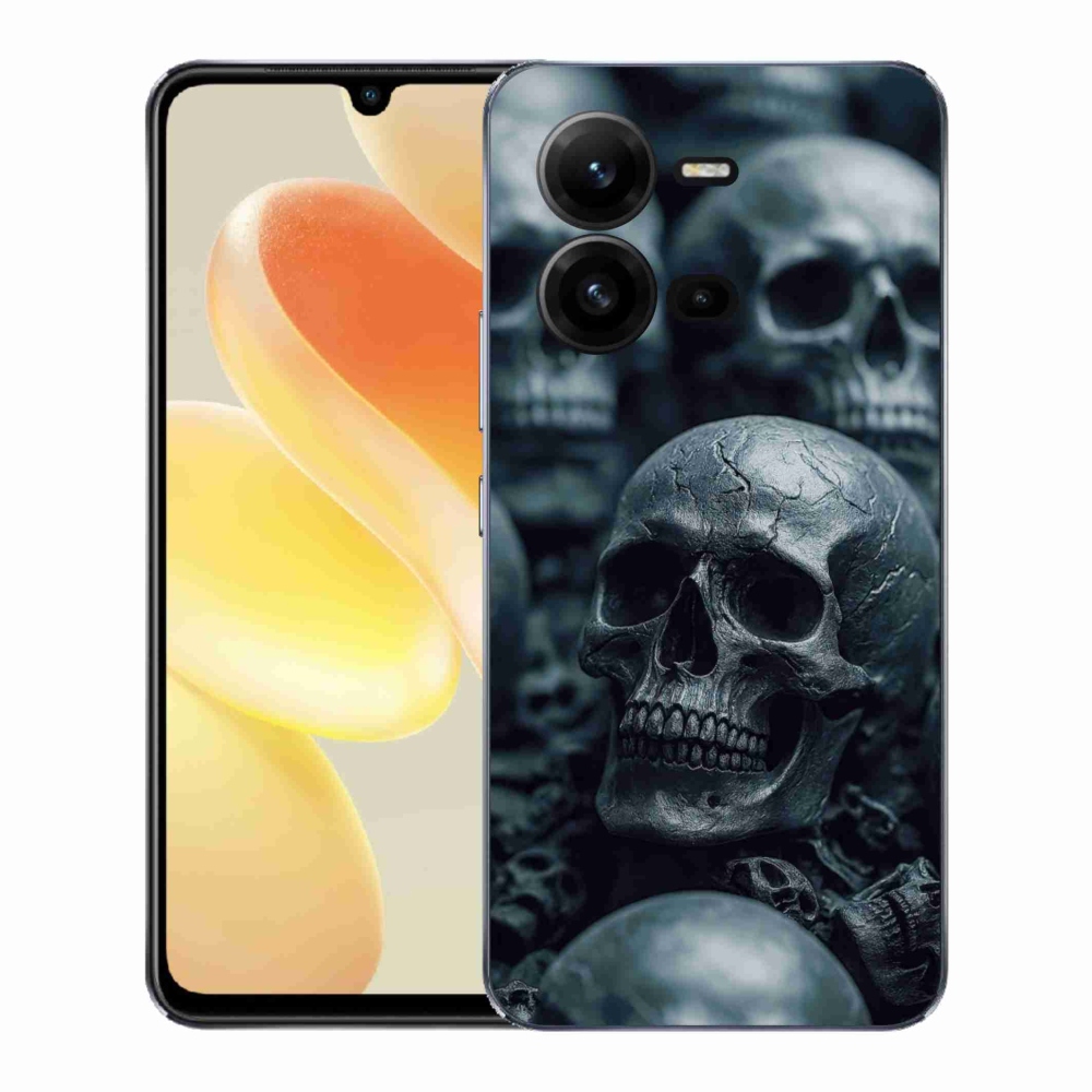 Gélový kryt mmCase na Vivo X80 Lite - lebka 2