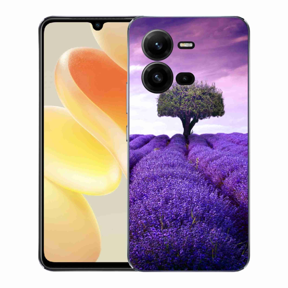 Gélový kryt mmCase na Vivo X80 Lite - levanduľová lúka