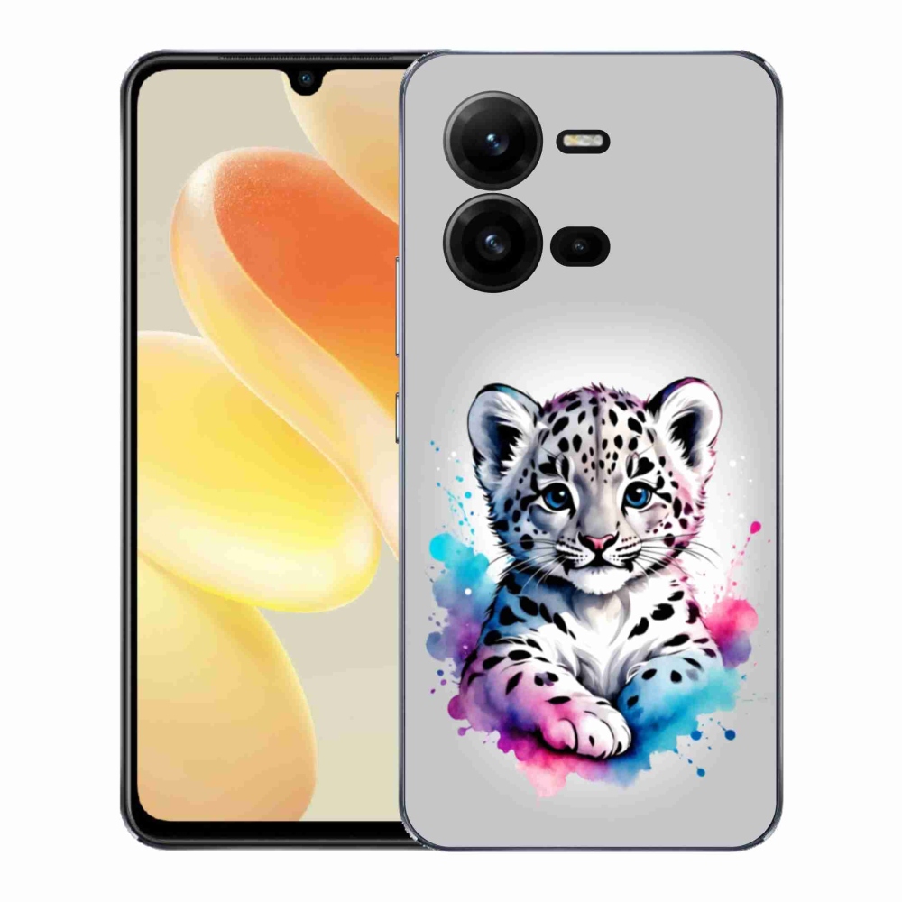 Gélový kryt mmCase na Vivo X80 Lite - leopardej mláďa