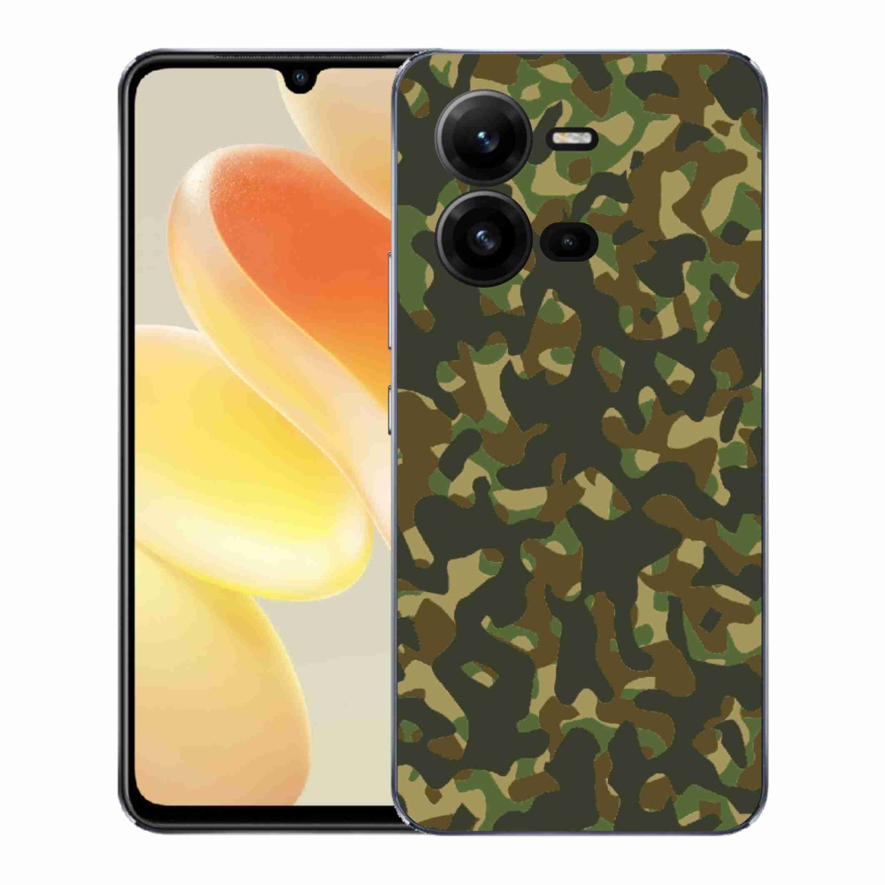 Gélový kryt mmCase na Vivo X80 Lite - maskáčový vzor 1