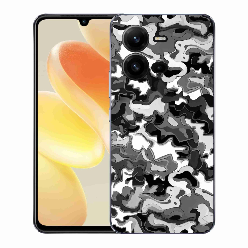 Gélový kryt mmCase na Vivo X80 Lite - maskáčový vzor 3