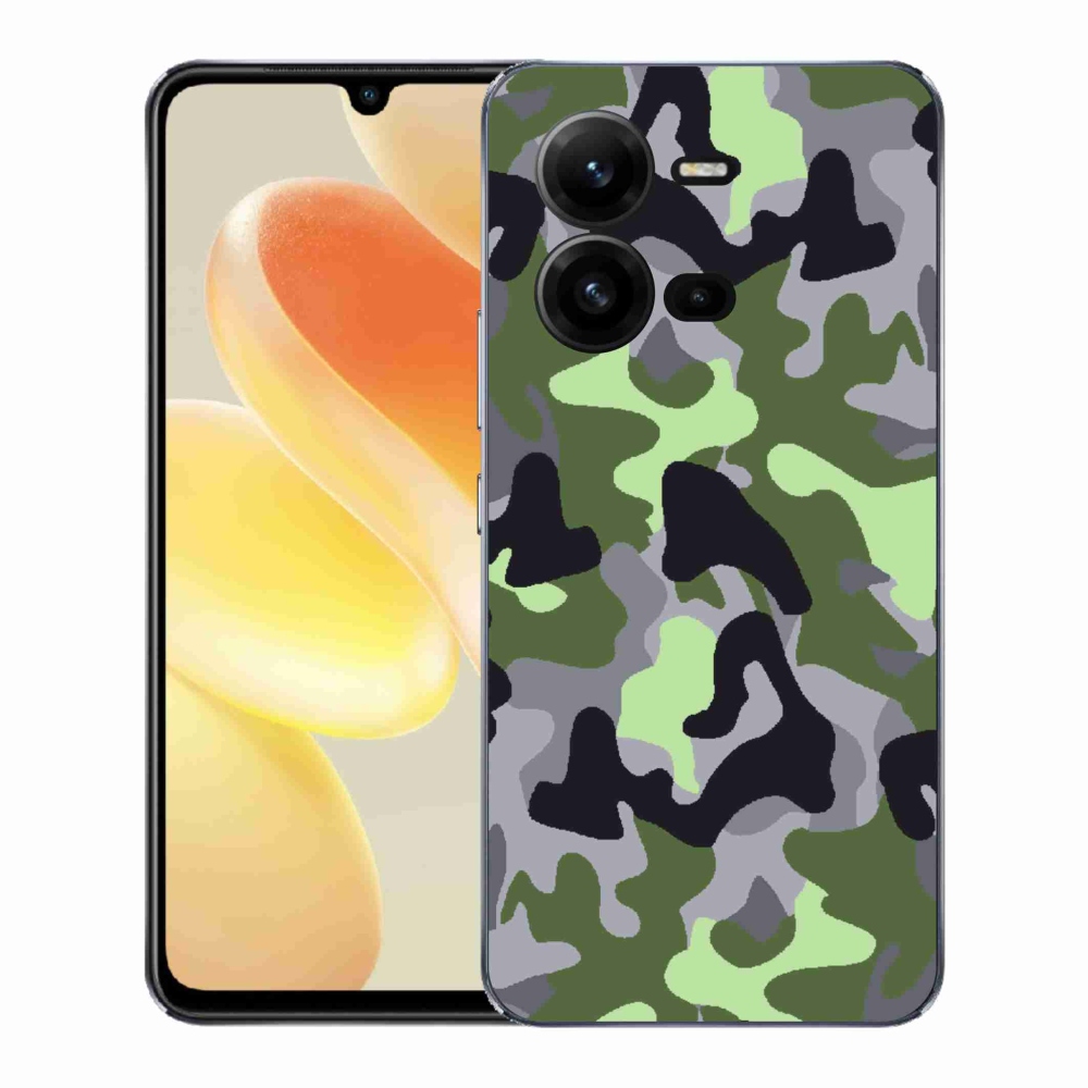 Gélový kryt mmCase na Vivo X80 Lite - maskáčový vzor 7