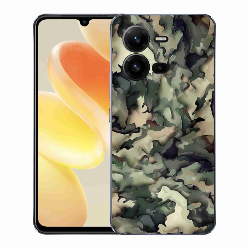 Gélový kryt mmCase na Vivo X80 Lite - maskáčový vzor 9