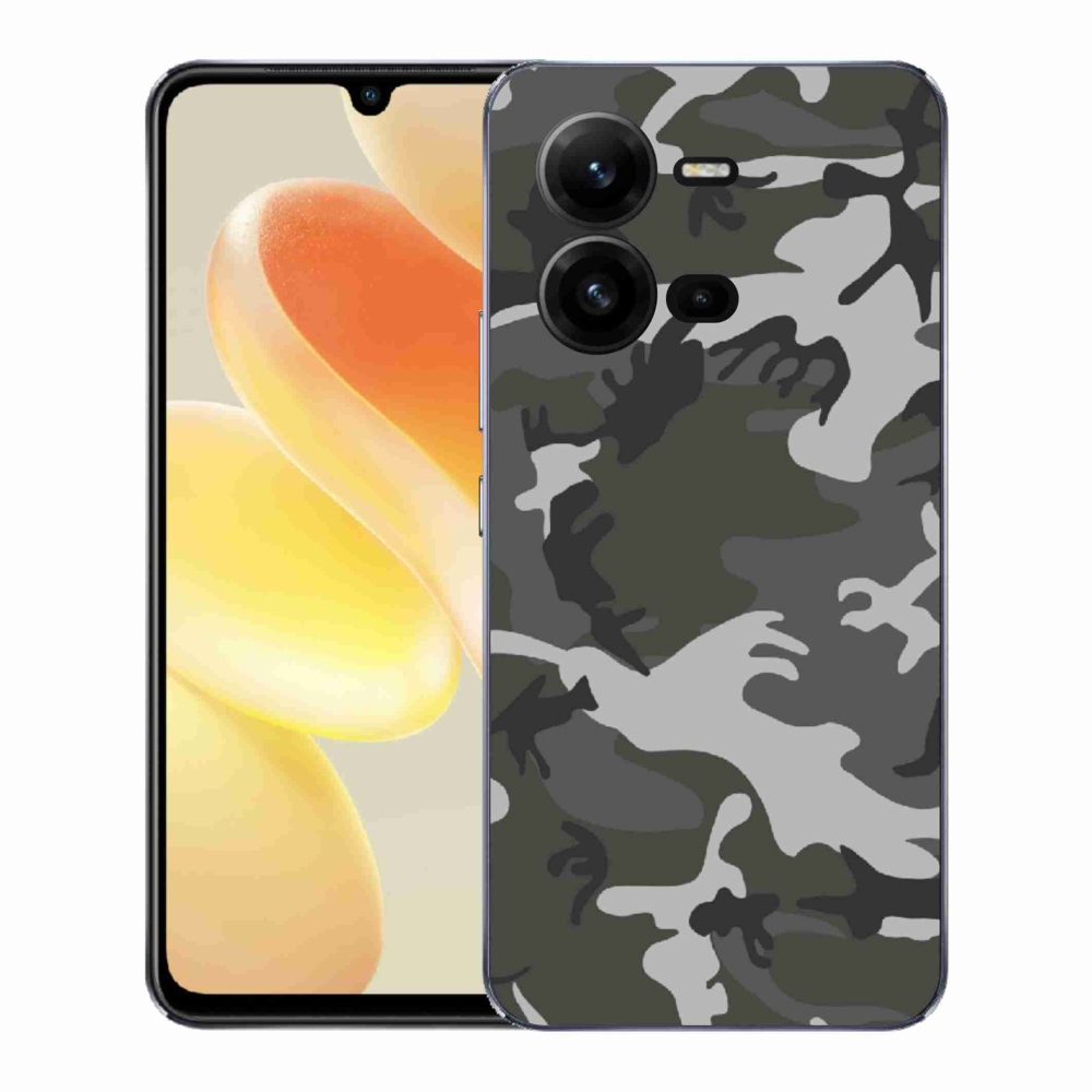 Gélový kryt mmCase na Vivo X80 Lite - maskáčový vzor