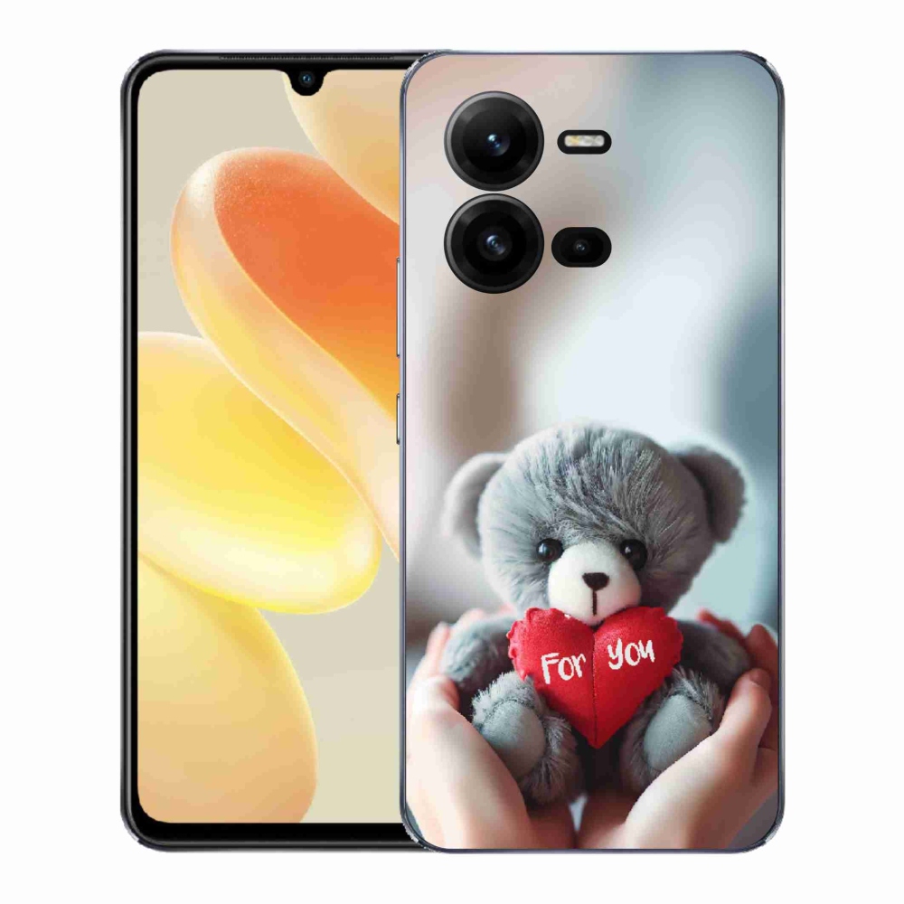 Gélový kryt mmCase na Vivo X80 Lite - medvedík pre zamilovaných